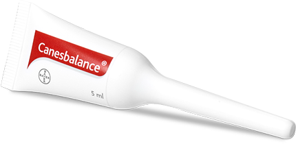 : Applikator-tube med Canesbalance vaginal gel til behandling af symptomer på bakteriel vaginose