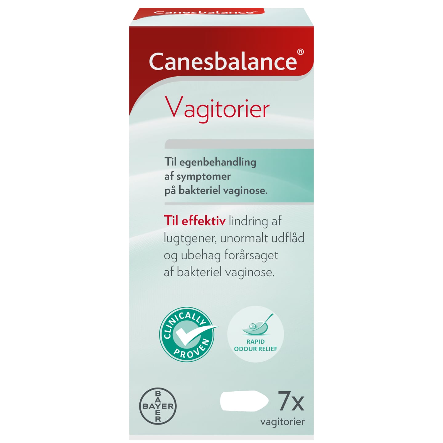 Canesbalance vagitorier til egenbehandling af symptomer på bakteriel vaginose