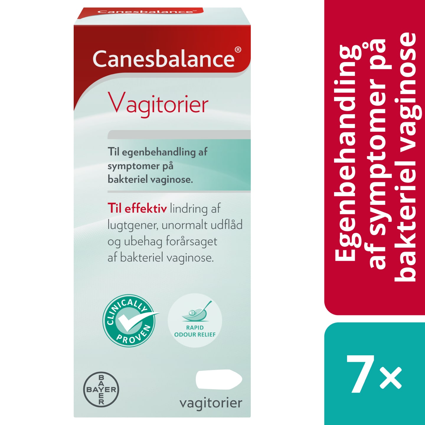 Canesbalance vagitorier til egenbehandling af symptomer på bakteriel vaginose