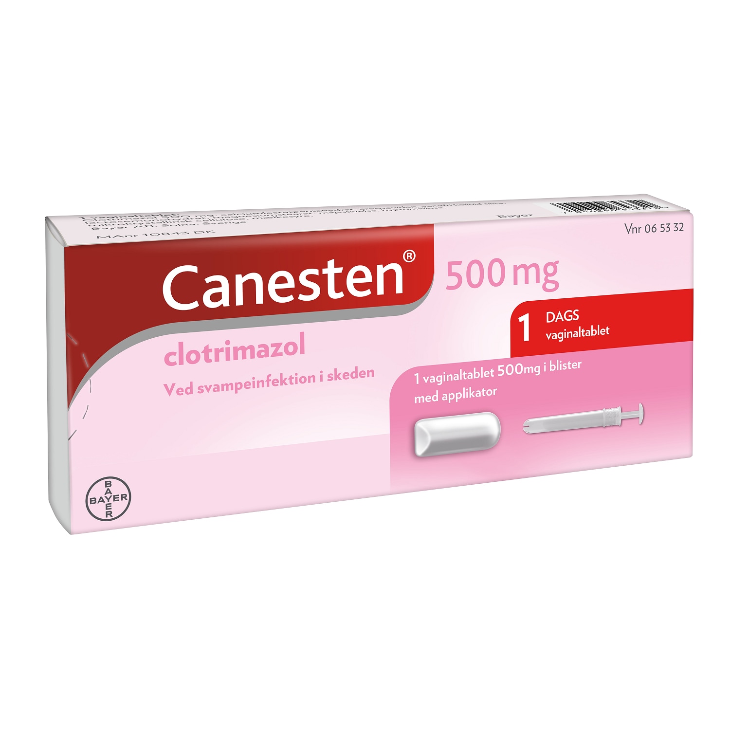 Canesten 500 mg 1 Day Vag Tab DK 1